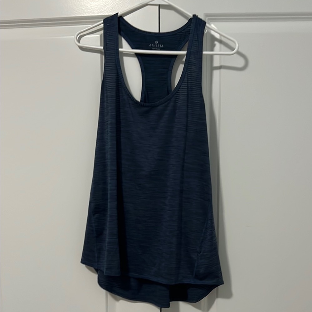 Athleta Deep Blue Racerback Tank Top